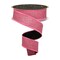1.5" Fine Glitter Fused Back Ribbon: Fuchsia/Black (10 Yards)